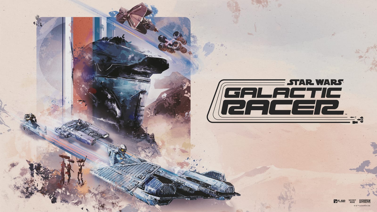Collector's Edition key art for Star Wars: Galactic Racer